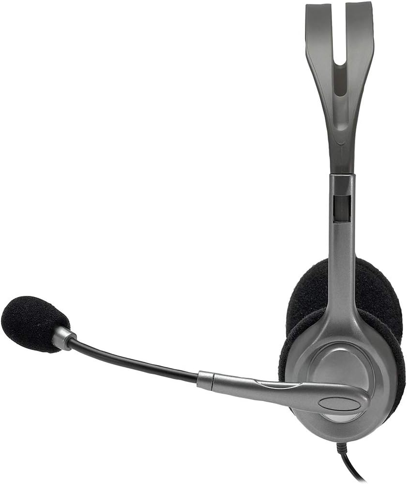 Logitech H110 Headset — Grey/Silver