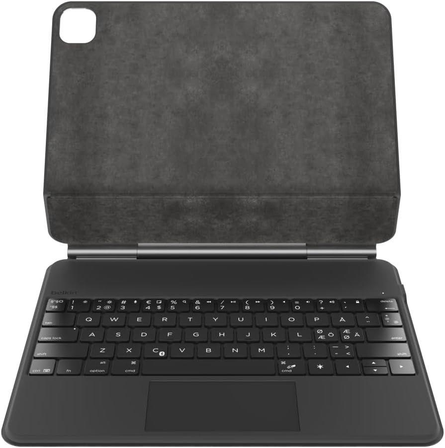 Belkin Pro iPad Keyboard Case with Magnetic Stand, Backlit Bluetooth Keys, Precision Trackpad, Apple Pencil Holder, Premium Leather Design, QWERTY, Media Shortcuts, Compatible with iPad Pro 13” M4/M5