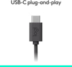 Logitech H390 USB-C Headset — Black