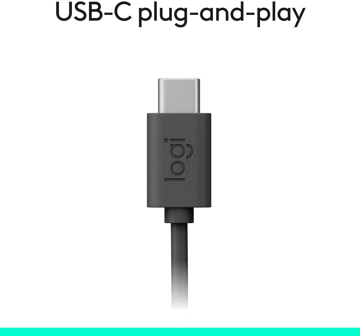 Logitech H390 USB-C Headset — Black