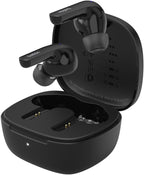 Belkin SoundForm™ Motion True Wireless Earbuds, Noise Cancelling Ear Buds with Wireless Charging Case & Dual Microphone - IPX5 Water Resistant Bluetooth Headphones for iPhone & Samsung - Black