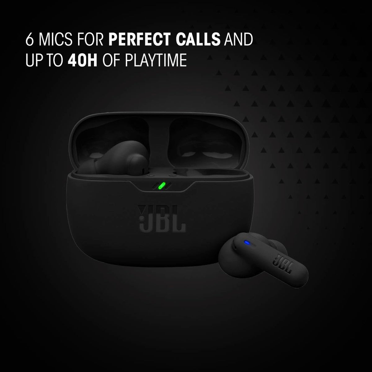 JBL Vibe Beam 2 True Wireless Earbuds — Black