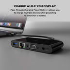 Belkin Usb C Multimedia Adapter Usb C Hub W/ Vga, 4K Hdmi, Usb 3.0, Ethernet Ports 100W Passthrough Power For Macbook Pro, Ipad Pro, Surface Pro, Chromebook More, Avc004