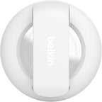 Belkin AirTag Case with Clip, Secure Holder Protective Cover Key Chain, Key Ring for Apple AirTag with Scratch Resistance Accessory – White