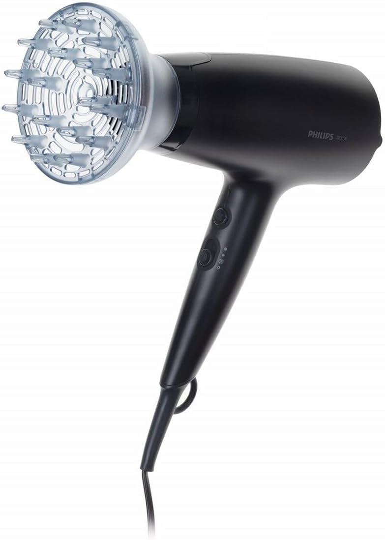 Philips Hair Dryer Series 3000 - Hair Dryer with Ionisation Function (Model BHD360/20) — Black