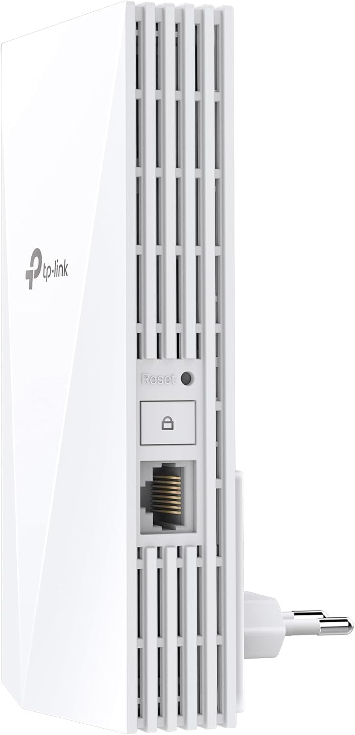 TP-Link Mesh WiFi 6 Booster, Ultraxtend WiFi Range Extender AX1500 Mbps with 1 Gigabit Port, Internet Booster, 5GHz, App Control Easy Setup, UK Plug (RE500X)