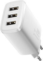 Baseus Compact Charger 3U 17W EU White — White