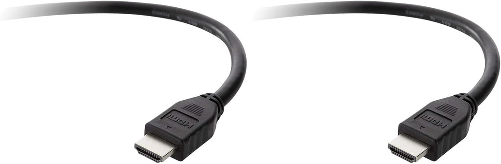 Belkin High-Speed HDMI 2.0 Cable - 3 meter (Supports 4k, Ultra HD, 3D) - Black (Pack of 2)
