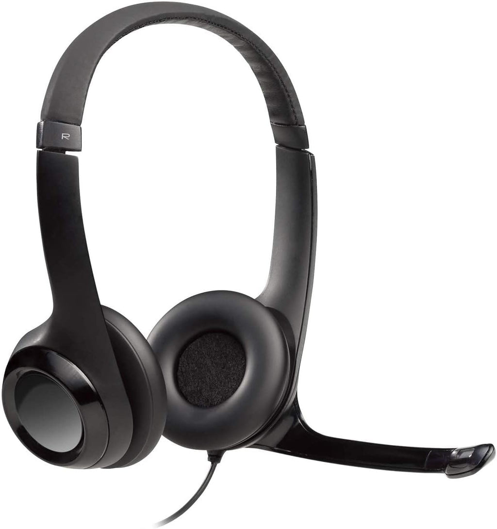 Logitech H390 Headset and M171 Mouse Bundle — Black