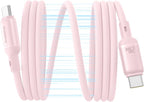 Baseus PicoGo Magnetic USB-C to USB-C Cable 240W — 1m — Baby Pink