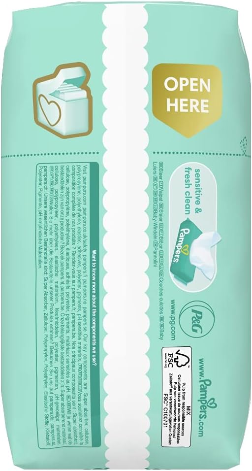 Pampers - Premium Protection Size 0, Diapers for Babies <3kg - 24 Pieces