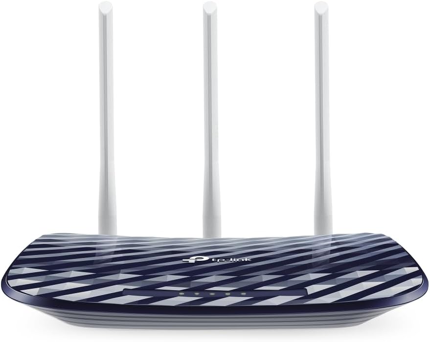 TP-Link AC750 Dual Band Wireless Cable Router, 4 10/100 LAN + 10/100 WAN Ports, Support Guest Network and Parental Control, 750Mbps Speed Wi-Fi, 3 Antennas (Archer C20)