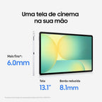 Samsung Galaxy Tab S10 FE+ w/S-Pen | 128GB, 8GB RAM, Wi-Fi Only | 13.1" LCD, WiFi 6E Android 15 Tablet, 4K Camera, Silver- International Version