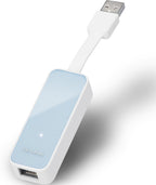 TP-Link USB 2.0 to RJ45 10/100 Ethernet LAN Network Adapter with Foldable Cord Design for Apple MacBook Surface Pro XPS Laptop Ultrabook Chromebook PC Mac and More (UE200), White