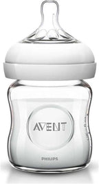 Philips AVENT Natural Feeding Bottle Glass, 120 ml - SCF671/17 — White