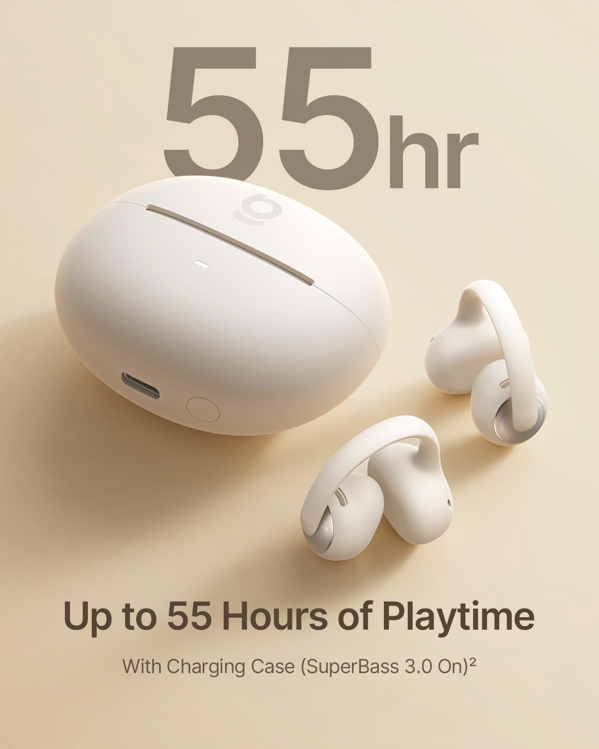 Baseus Bowie MC2 Open-Ear Earbuds — White