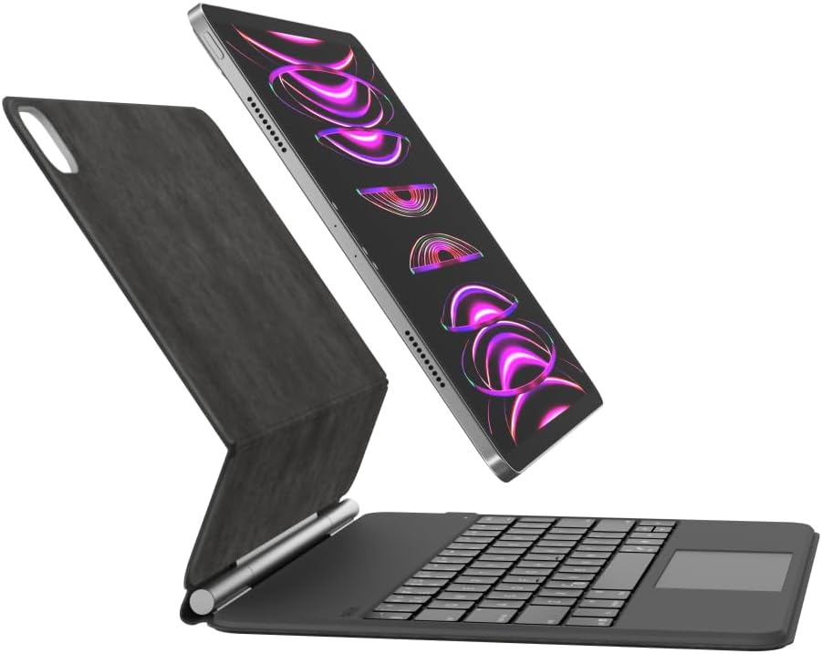 Belkin Pro iPad Keyboard Case with Magnetic Stand, Backlit Bluetooth Keys, Precision Trackpad, Apple Pencil Holder, Premium Leather Design, QWERTY, Media Shortcuts, Compatible with iPad Pro 13” M4/M5