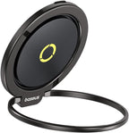 Baseus MagPro II Magnetic Phone Ring Holder with Popsocket – MagSafe Stand & Grip for Wireless Charging, 360° Adjustable Kickstand — Black