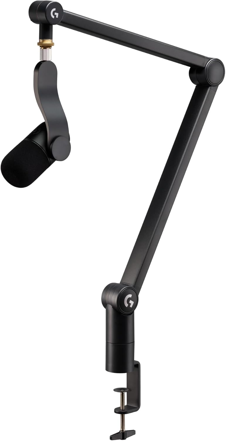 Logitech G Yeticaster GX Microphone and Boom Arm — Black