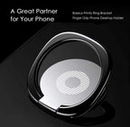 Baseus Cell Phone Ring Holder Stand Phone Ring Holder 360° Degree Rotation Finger Ring Kickstand — Gold