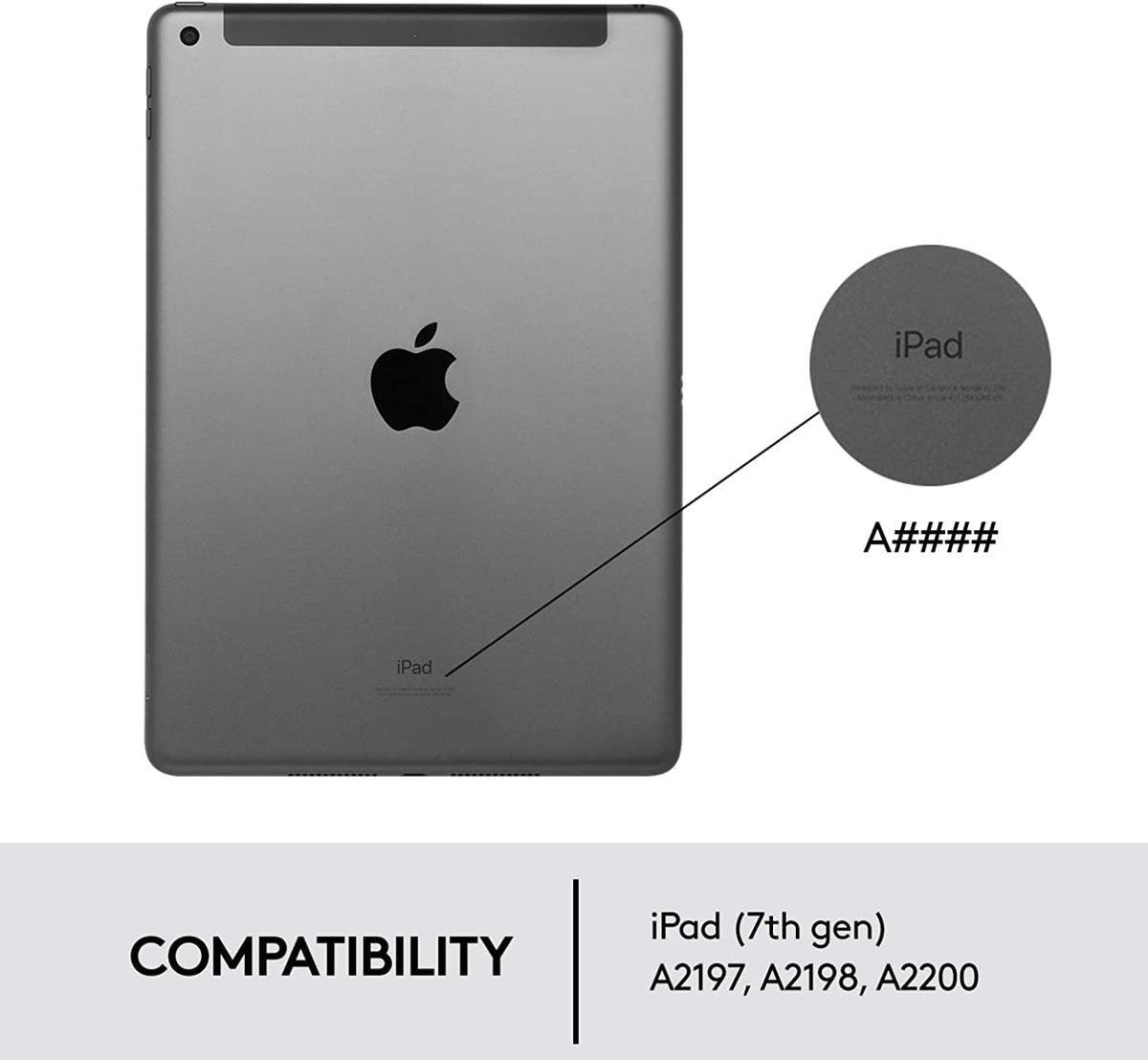 Logitech Combo Touch Keyboard Case for iPad 7th Gen — Graphite