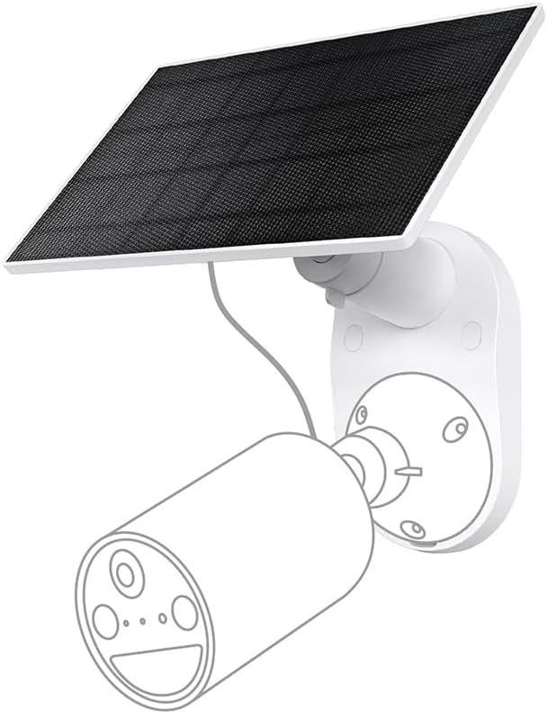 Tapo TP-Link Solar Panel, Adaptable Installation Options, Non-Stop Power Supply, Flexible Angle Adjustment, 4m Charging Cable, IP65, Compatible with C425/ C420/ C410/ C400 (A201)
