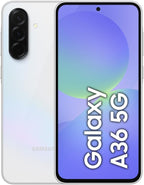 Samsung Galaxy A36 5G, Android Smartphone, 256GB Storage, 8GB RAM, Awesome White, 6x OS Upgrades, Large Display, Octa-Core Processor (UAE Version)