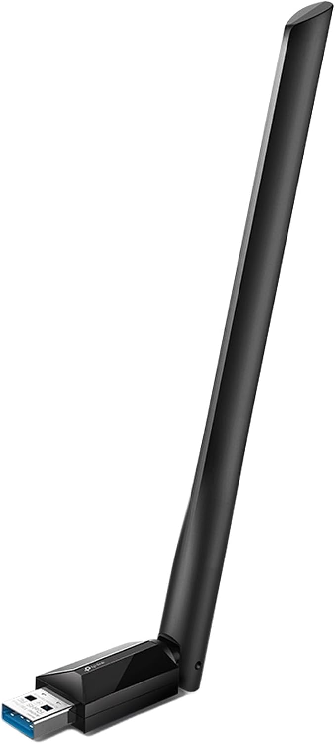 TP-Link USB WiFi Adapter for Desktop PC, AC1300 USB 3.0 Wireless Dual Band Network Adapter with High Gain Antenna(Archer T3U Plus), MU-MIMO, Windows 11/10/8.1/8/7/XP, Mac OS 10.9-10.15