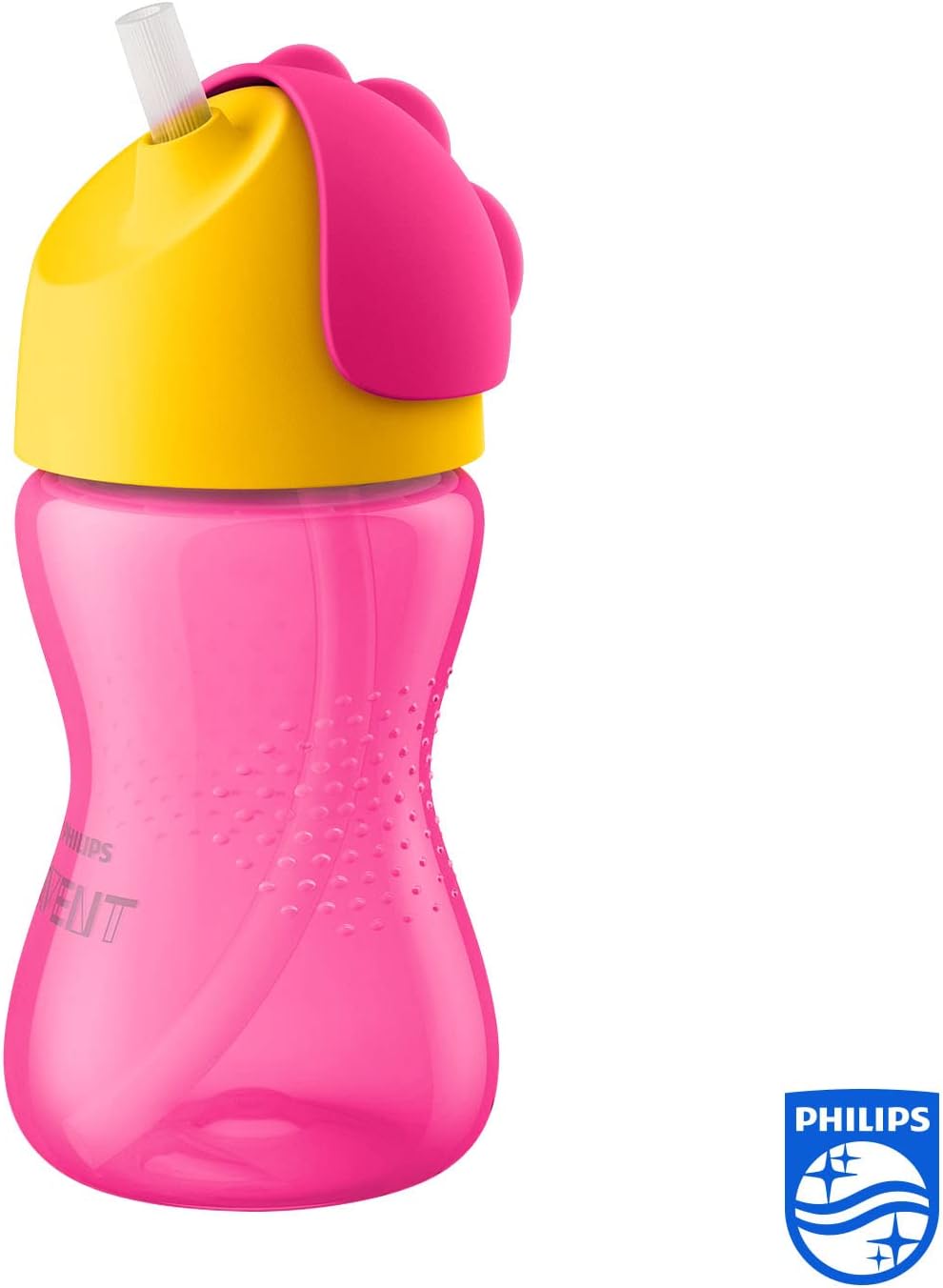 Philips AVENT SCF798/02 Straw Cup, Pink, Pack of 1 — Pink, Yellow