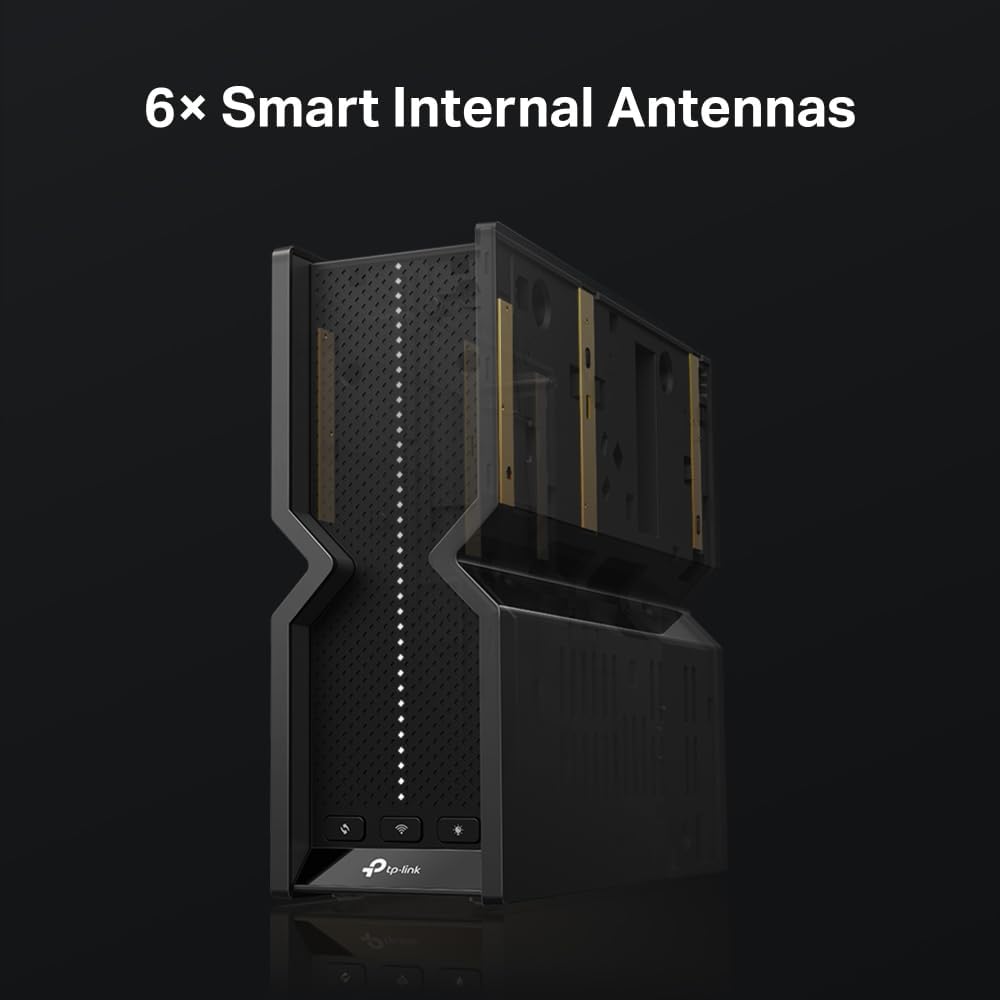 TP-Link Archer BE700, BE15000 Tri-Band Wi-Fi 7 Router | 15 Gbps Speed |6GHz Band|6× Smart Internal Antennas|10 Gig Ultimate Connectivity |VPN Clients and Server|EasyMesh