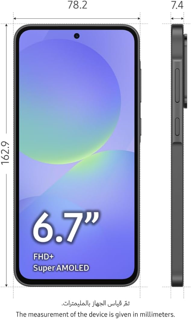 Samsung Galaxy A36 5G, Android Smartphone, 128GB Storage, 8GB RAM, Awesome Black, 6x OS Upgrades, Large Display, Octa-Core Processor (UAE Version)