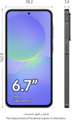 Samsung Galaxy A36 5G, Android Smartphone, 128GB Storage, 8GB RAM, Awesome Black, 6x OS Upgrades, Large Display, Octa-Core Processor (UAE Version)