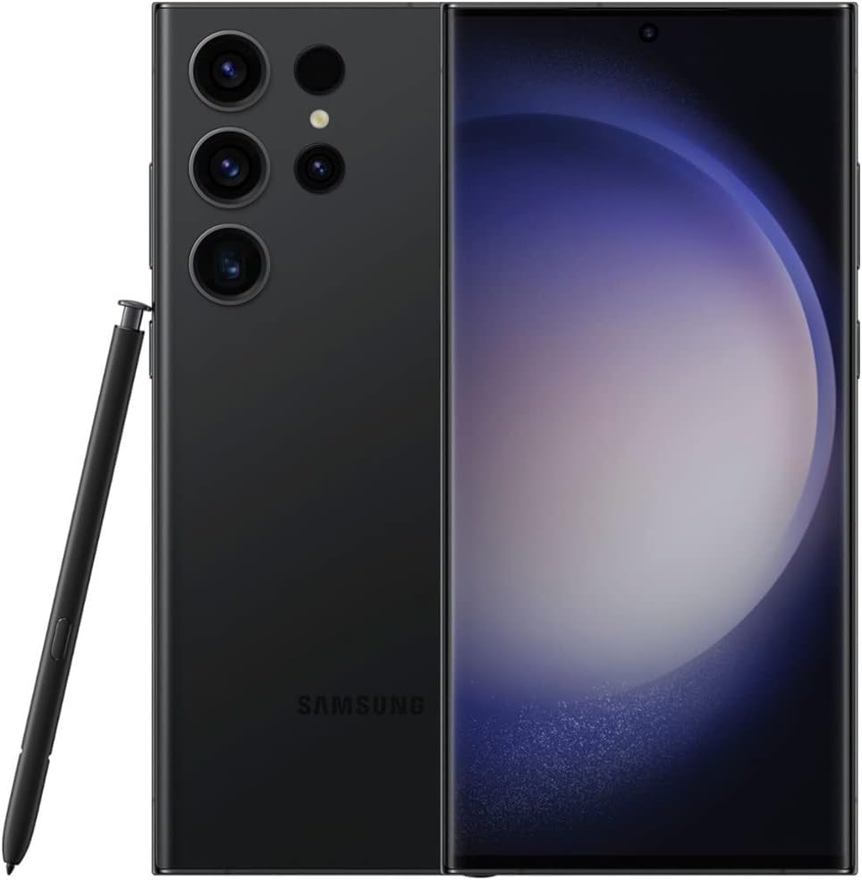 Samsung Galaxy S23 Ultra 5G SM-S918B/DS 512GB 12GB RAM, 200 MP Camera, Factory Unlocked International Model (Phantom Black)