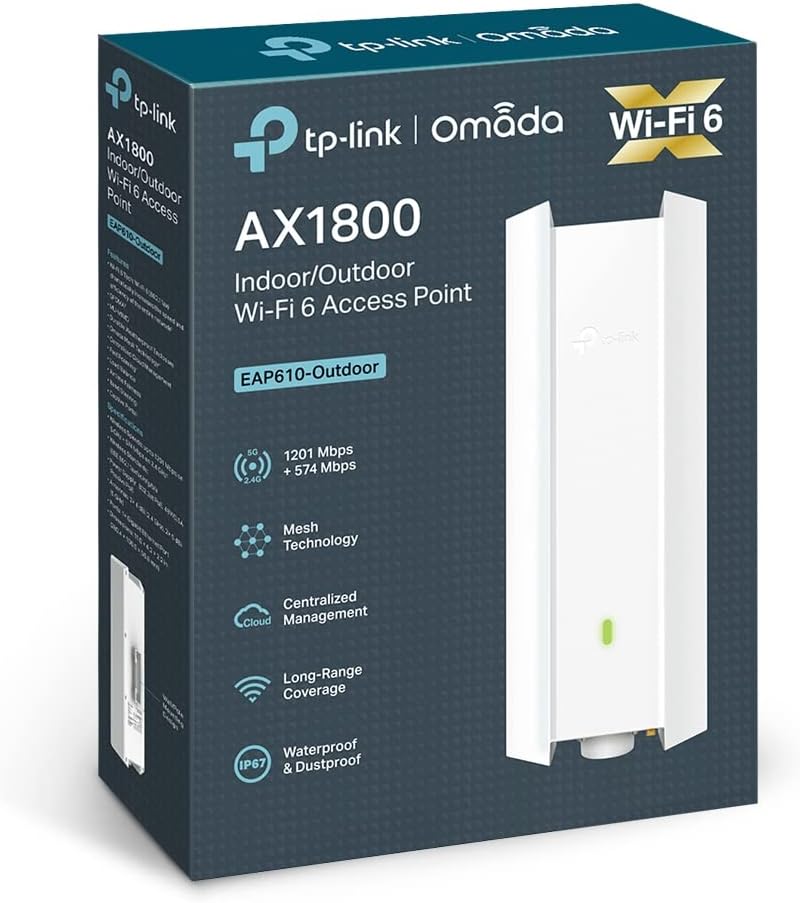 TP-Link EAP610 AX1800 Indoor/Outdoor WiFi 6 Access Point