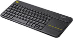 Logitech K400 Plus Keyboard — Black