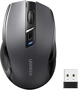 UGREEN Wireless Mouse BT5.0/2.4G Silent 5 Adjustable 4000DPI 5-Button