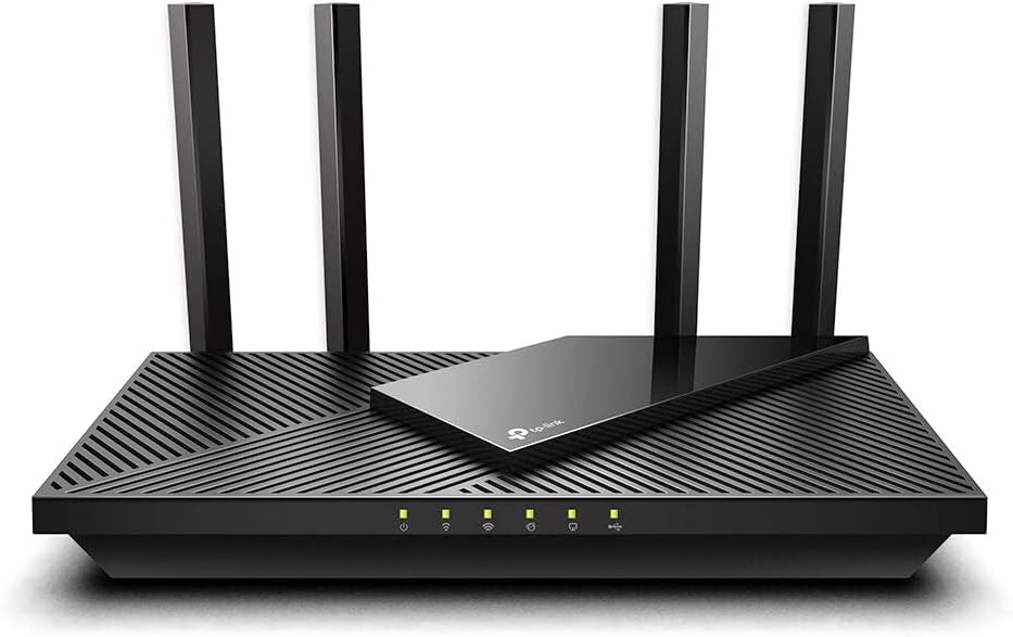 TP-Link Next-Gen Wi-Fi 6 AX3000 Mbps Gigabit Dual Band Wireless Router, OneMesh™ Supported, 1× USB 3.0 Port, Ideal for Gaming Xbox/PS4/Steam and 8K, Compatible with Alexa (Archer AX55)