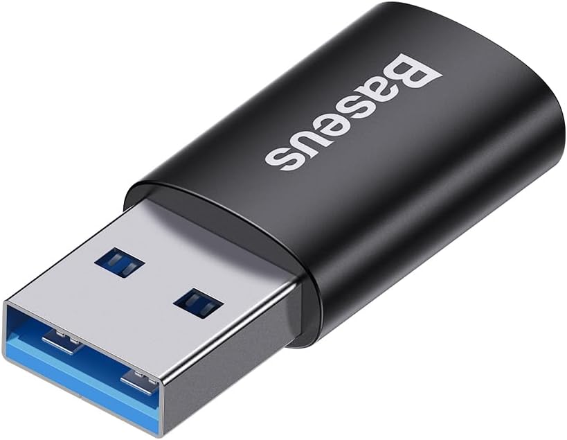 Baseus USB C to USB 3.1 Adapter USB C Female to USB Male Adapter USB C Adapter 10Gbps — Black
