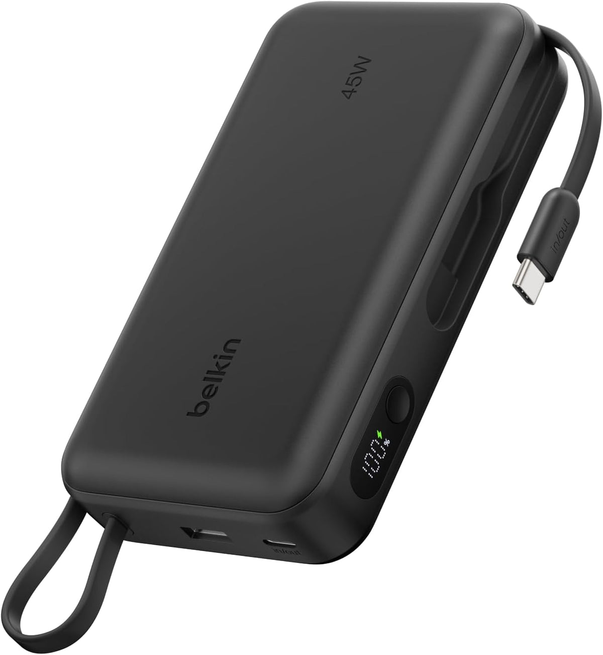 Belkin UltraCharge 20000mAh 45W Power Bank with USB-C Cable & Display Black