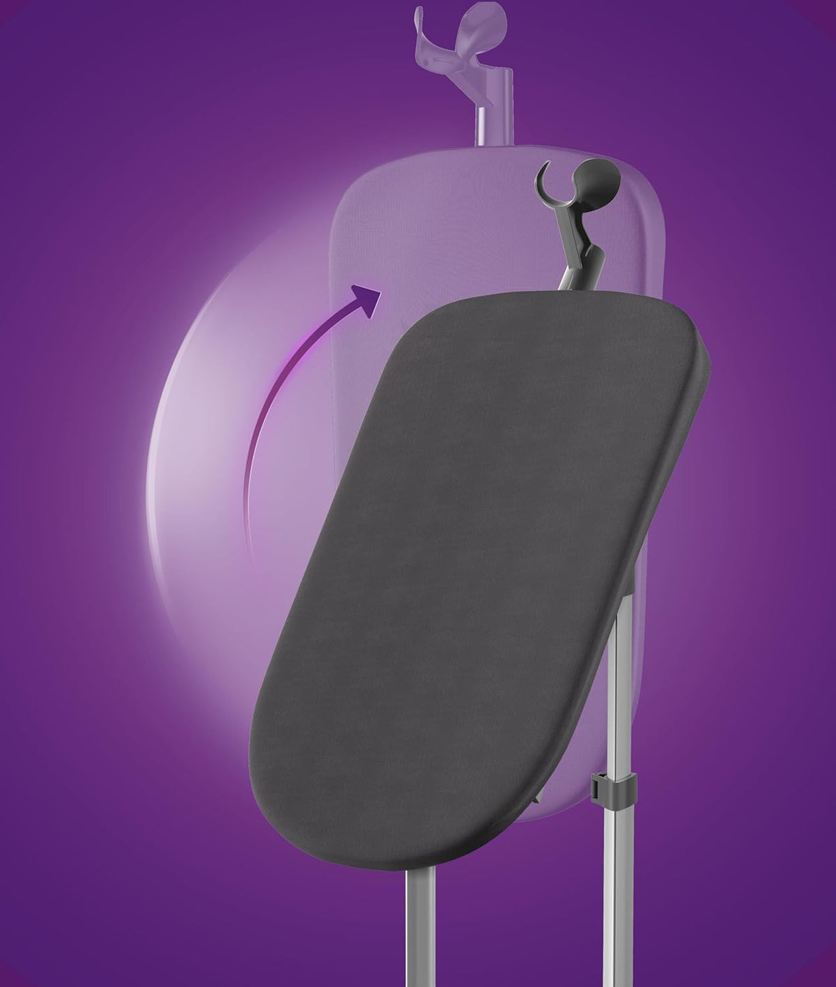 Philips Standing Garment Steamer STE3170/80 – 2000 watts power, MyEssence, Unique tilting style board, 3 steam settings, up to 40 g/min steam output — Schwarz, Inkl. Dampfplatte
