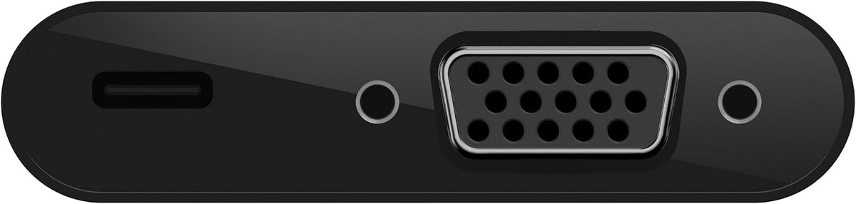 Belkin USB-C to VGA Adapter + Charge (Supports HD 1080p Video Resolution, 60W Passthrough Power for Connected Devices) MacBook Pro VGA Adapter