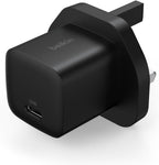 Belkin USB-C Plug 25W - USB-C Phone Charger PD 3.0 Fast Charging with PPS for Apple iPhone 17, iPhone Air, iPhone 16, Samsung Galaxy S25, Pixel 10, Nintendo Switch, & More - Black