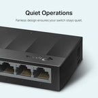 TP-Link Litewave 8 Port Gigabit Ethernet Switch | Desktop Ethernet Splitter | Plastic Case | Unshielded Network Switch | Plug & Play | Fanless Quiet | Unmanaged (LS1008G)
