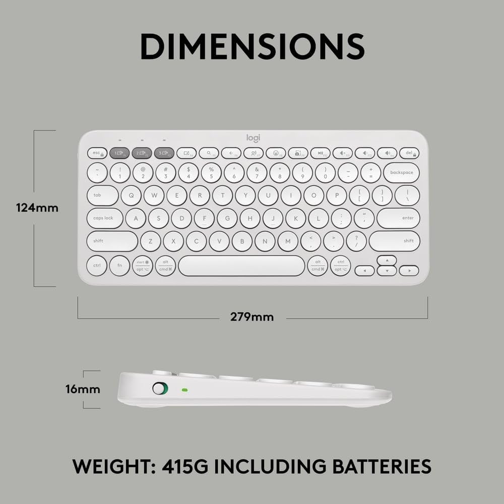 Logitech K380S Keyboard — White