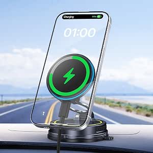 Baseus VC2 Flex Pro Mobile Phone Car Holder with Magsafe Charging Function — Metallic
