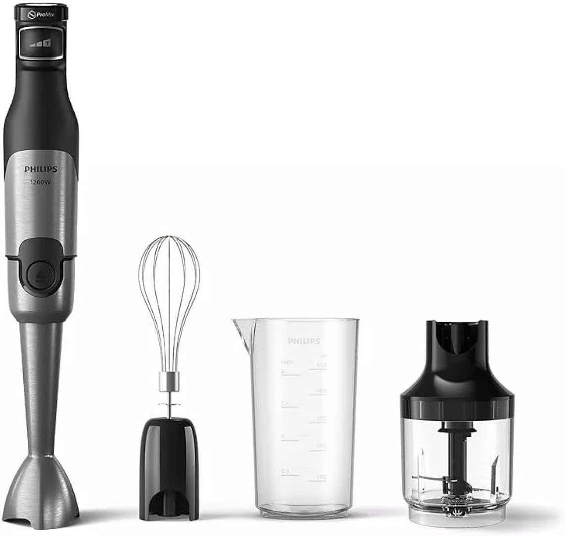 Philips HR2683/00 5000 Series Hand Blender, 1200W, Black — Black/Metal