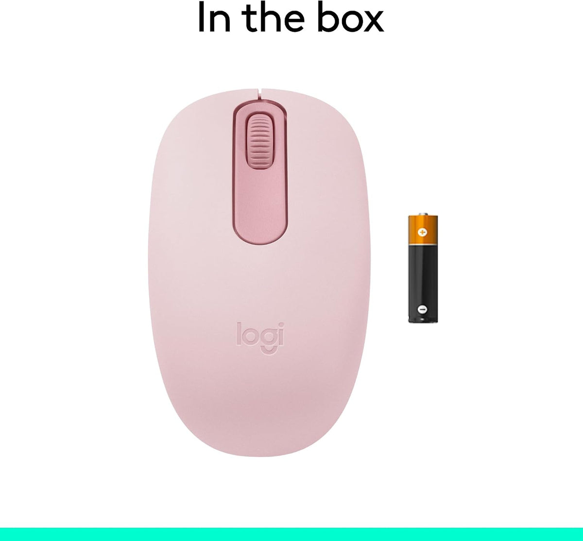 Logitech M196 Wireless Mouse — Rose