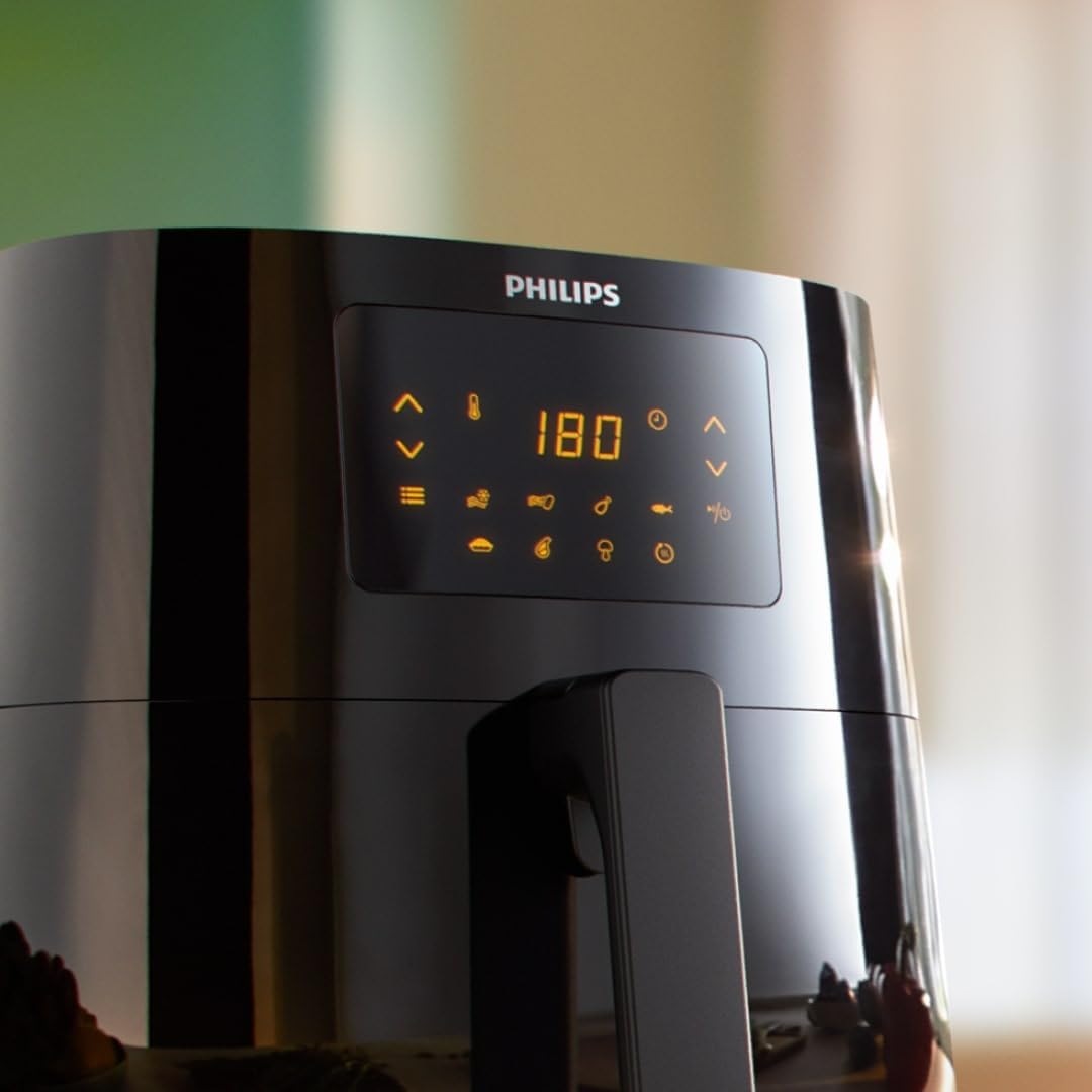 Philips Kitchen Appliances Essential Airfryer Xl 2.65Lb/6.2L Capacity Digital With Rapid Air Technology, Easy Clean Basket, Black Hd9270/91 — Black