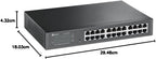 TP-Link TL-SG1024DE 24-Port Gigabit Unmanaged Pro Switch (Plug&Play, Gigabit Ports, Metallgehäuse, VLAN, QoS, Lifetime warranty)
