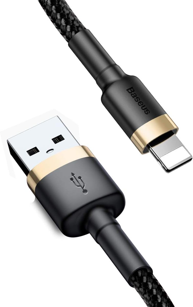 Baseus USB to Lightning Charging Cable iPhone 14 Pro Max Cafule Nylon Braided High-Density Quick Charge — 3 Meter / 2.0 A